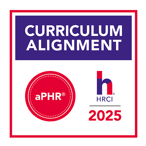 H R C I Curriculum Alignment a P H R 2025 badge